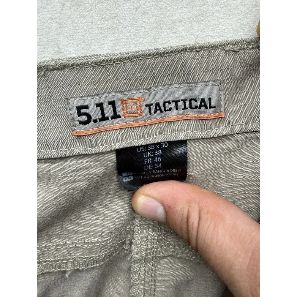 5.11 Tactical Taclite Pro Pants Mens 38x30 XL TDU Khaki Cargo Ripstop Work 74273